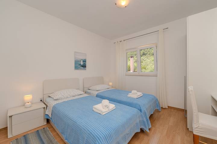 Appartement entier, Appartement pour 4 personnes, en bord de mer et avec une belle vue in Kali, Île d'Ugljan