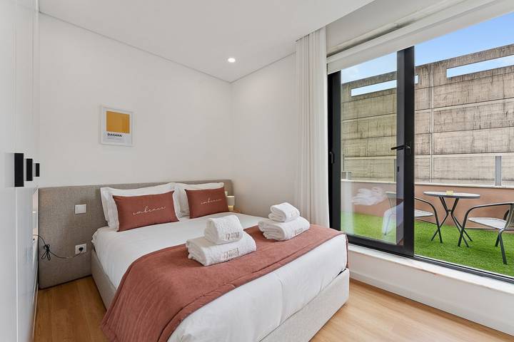 Apartamento estúdio para 2 pessoas, com Terraço em Ramalde