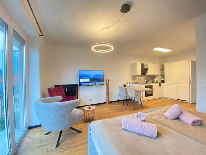 Studio für 2 Personen, mit Balkon