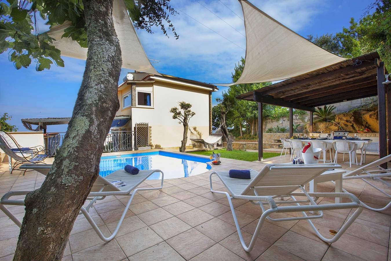 Villa für 7 Personen mit Terrasse in Marciano, Neapel Provinz
