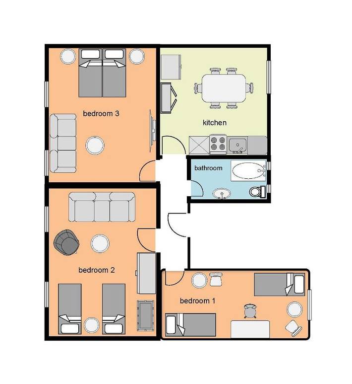Ganze Wohnung, Three-Bedroom Apartment in Meiderich/Beeck, Duisburg