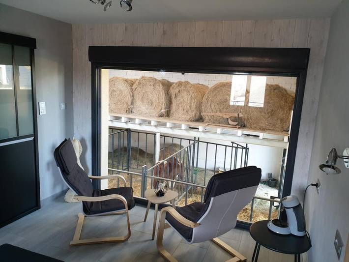 Chambre d’hôte pour 3 personnes, avec Terrasse et Jardin