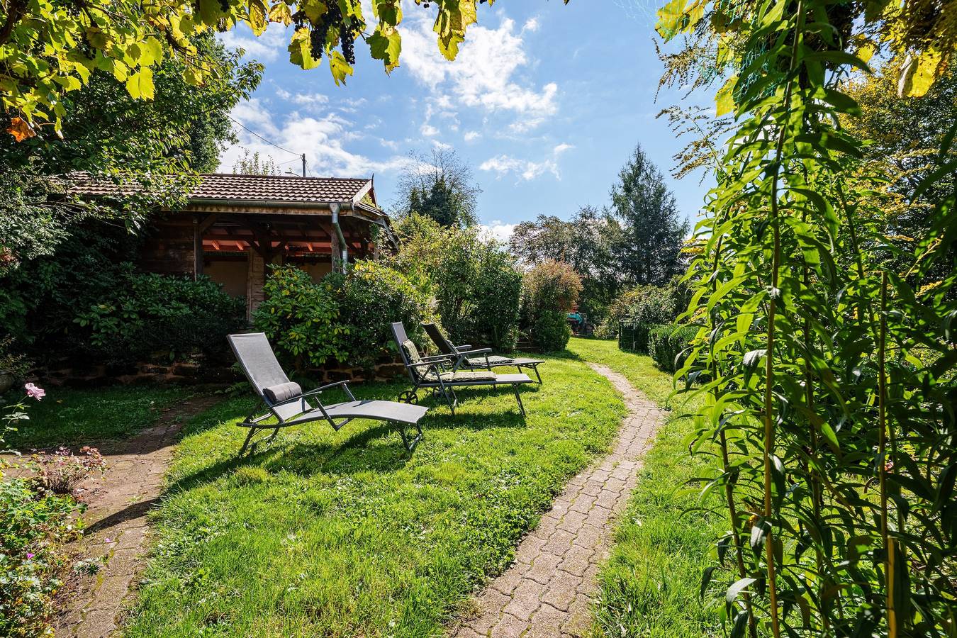 Ferienhaus „La Colline aux Oiseaux“ mit Terrassen & Wlan in Tieffenbach, Region Saverne