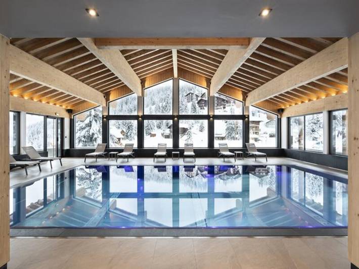 Gîte pour 6 personnes, avec piscine ainsi que sauna et balcon, animaux acceptés à Manigod - 3