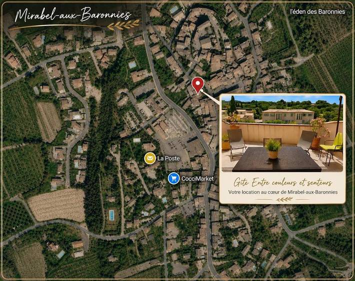 Location de vacances pour 4 personnes, avec Terrasse et Vue à Mirabel-aux-Baronnies - 2
