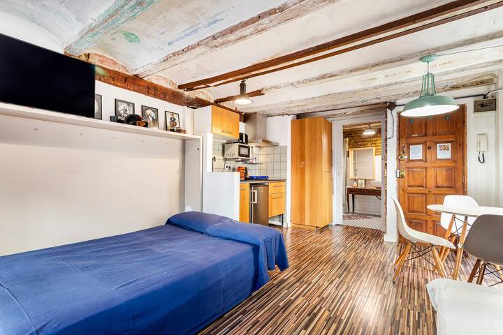 Gehele studio, Studio Appartement 'Loft 1º met Dakterras' met Wi-Fi en Airconditioning in Valencia City Centre, Valencia