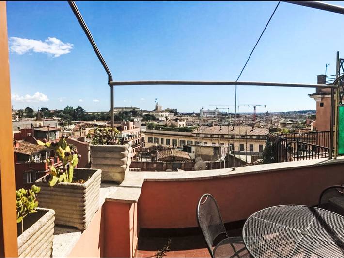 Loft per 4 persone, con Balcone e Terrazza in Scalinata di Trinità dei Monti