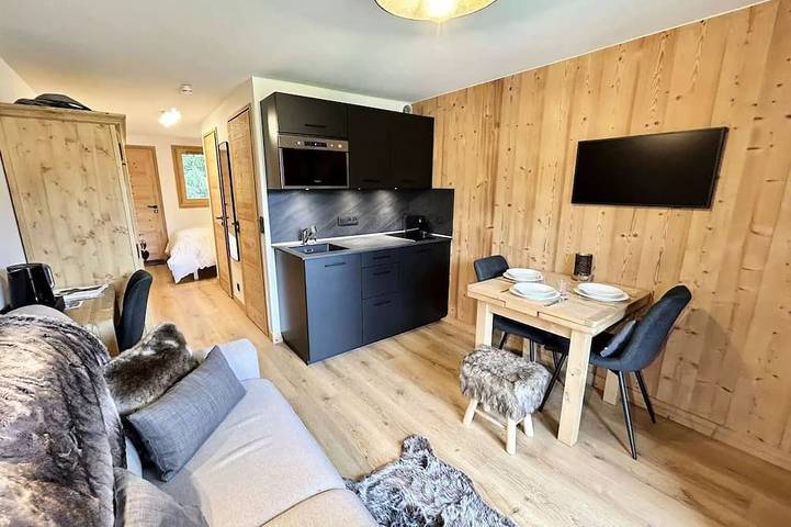 Chalet pour 4 personnes, avec balcon à Demi-Quartier
