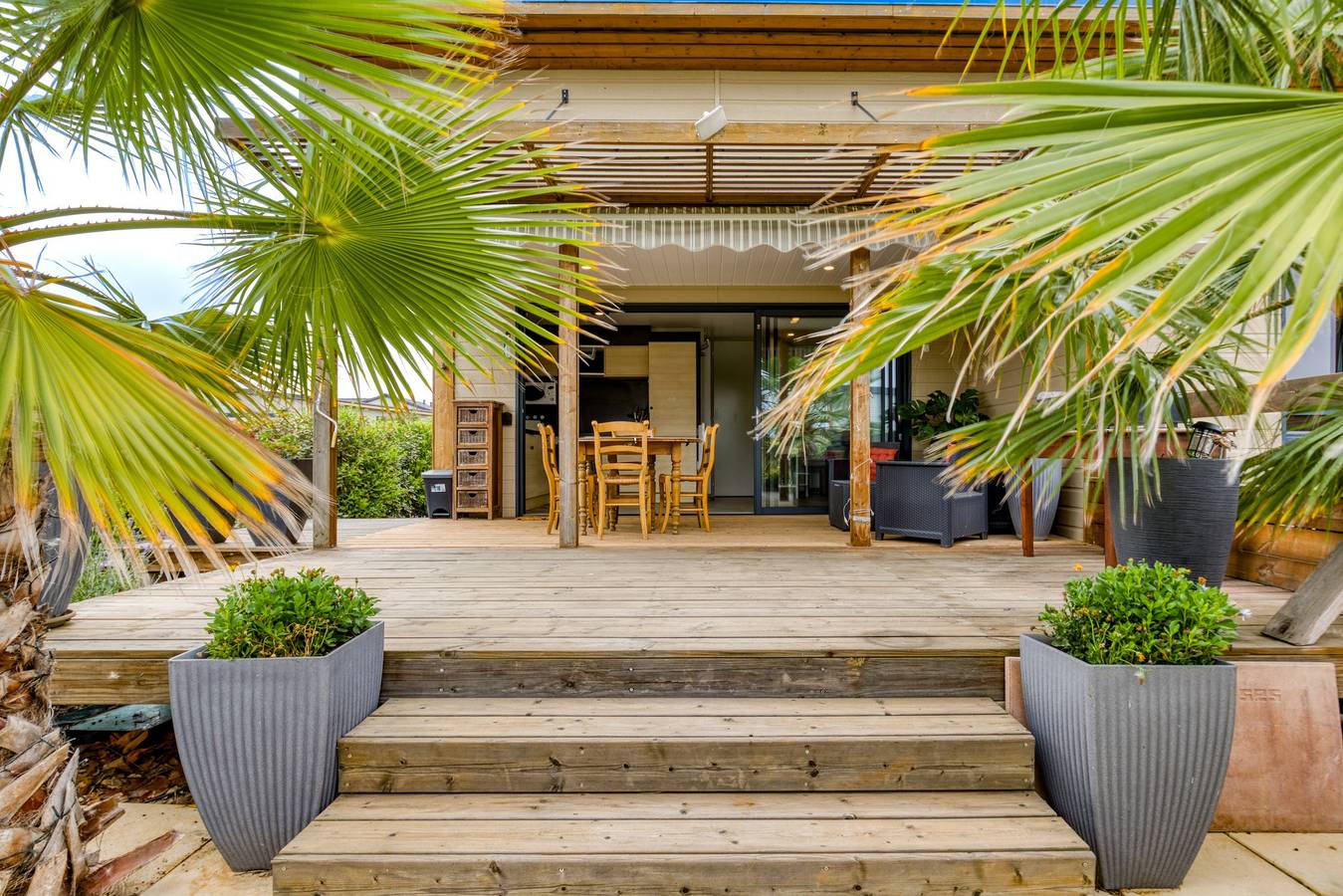 Chalet con piscina cubierta compartida, terraza y aire acondicionado - Pomérols in Pomérols, Costa mediterránea (Francia)