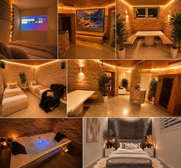 Ferienwohnung für 6 Personen, mit Whirlpool und Sauna in Backnang