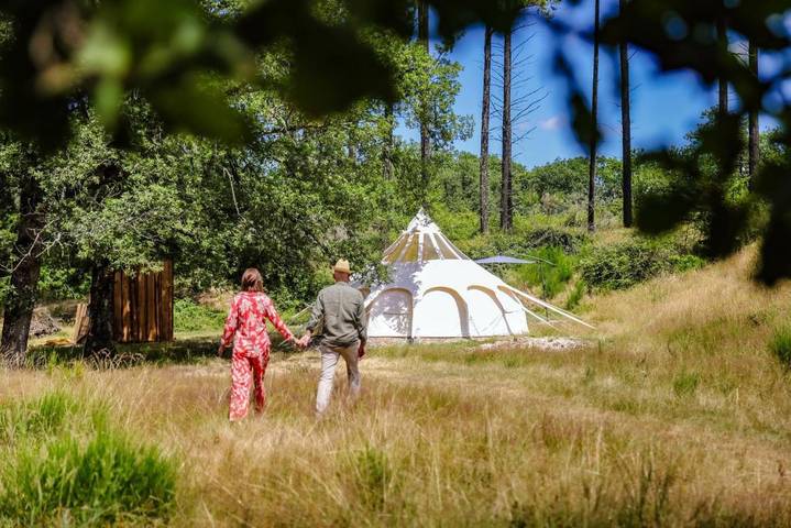Tente pour 4 personnes, avec vue et jardin dans le Tarn - 3