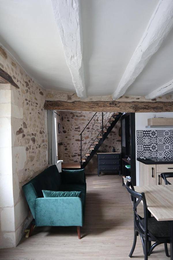 Maison de vacances pour 4 personnes, avec Terrasse et Jardin ainsi que Piscine et Vue à Abilly