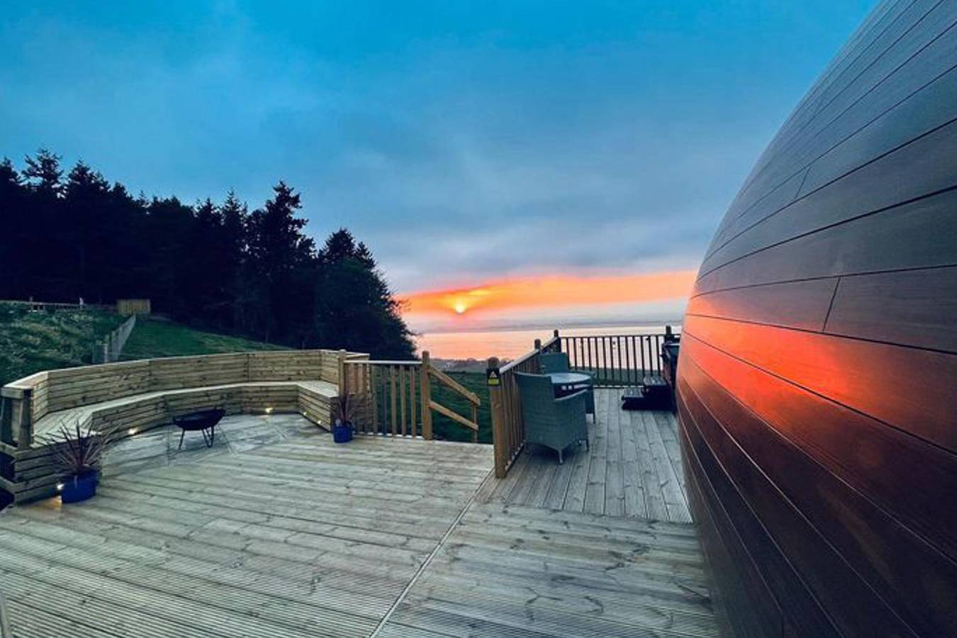 Blockhütte für 2 Personen mit Garten in Region Fife