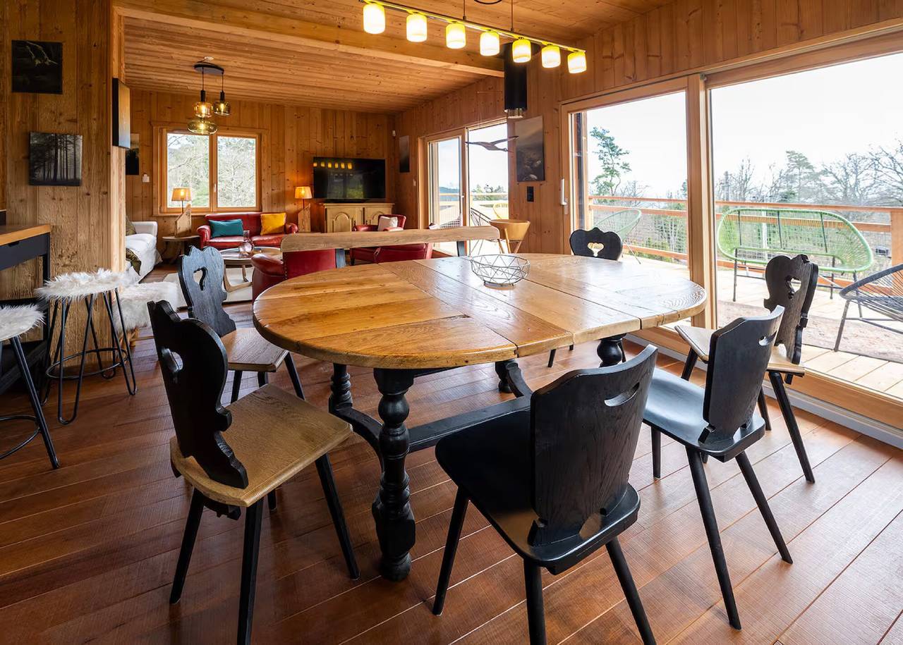 Chalet 'O'Bois-Centre Alsace' avec terrasse partagée, balcon et Wi-Fi in Reichsfeld, Région de Sélestat-Erstein
