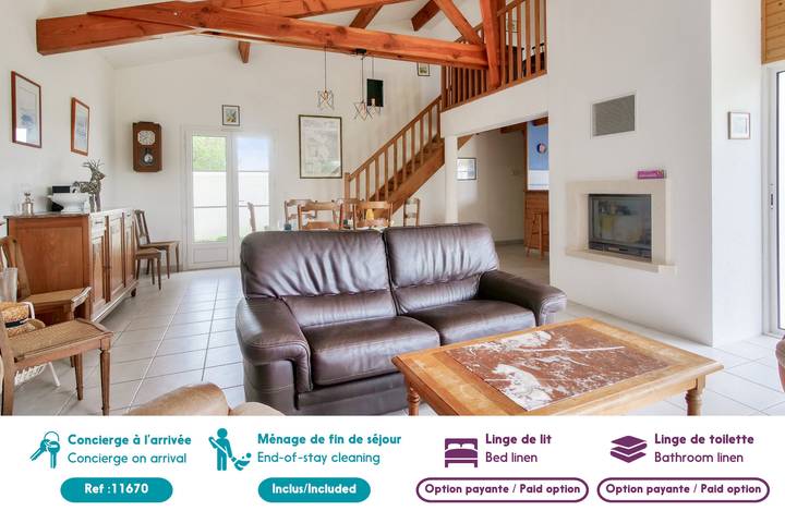 Location de vacances pour 9 personnes, avec jardin et terrasse, animaux acceptés à Les Portes-en-Ré - 2