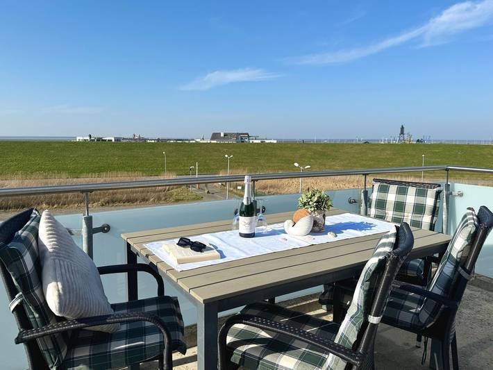 Ferienwohnung für 4 Personen, mit Balkon und Whirlpool sowie Sauna in Dorum