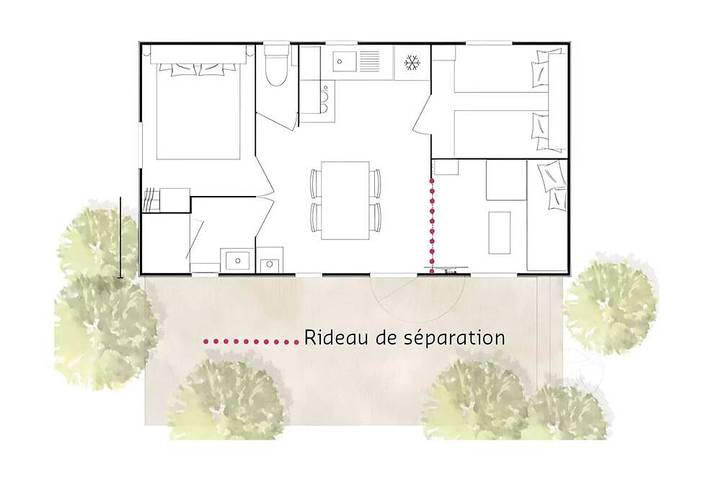 Camping pour 5 personnes