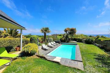 Location de vacances pour 10 personnes, avec terrasse et jardin dans Plage Traon Nevez Plouezoc H