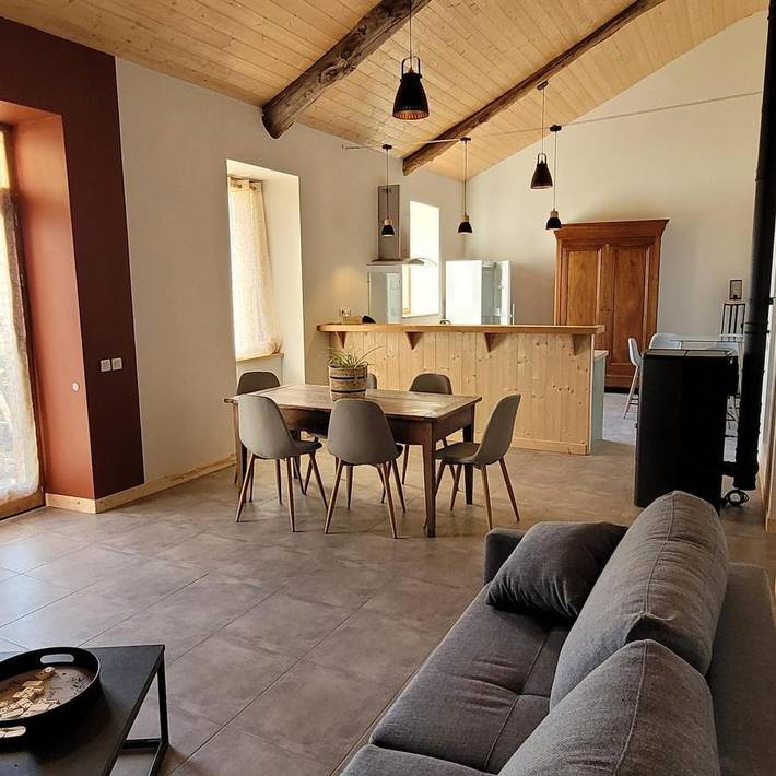 Maison de vacances pour 4 personnes, avec terrasse et vue
