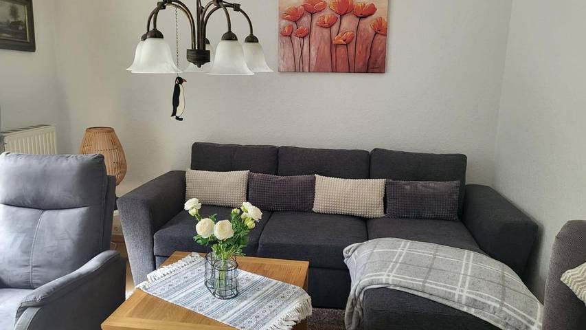 Appartement de vacances pour 3 personnes, avec jardin, animaux acceptés