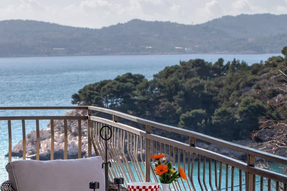 Ganze Wohnung, Comfort Meer Schöne Seaview Apartment mit Balkon, Terrasse & Priv Parkplatz in Zaton, Grad Dubrovnik