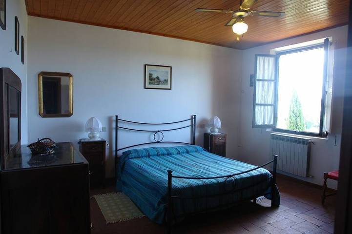 Wohnung in einem Ferienhaus mit  W-Lan, Pool, TV, Innenhof, Panoramablick, bei San Gimignano in Poggibonsi, Siena Provinz