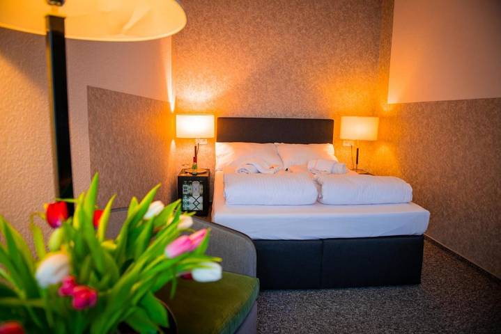 Hotel für 4 Personen, mit Terrasse und Ausblick
