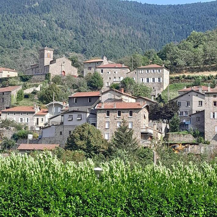 Gîte pour 6 personnes, avec piscine ainsi que vue et jardin dans Saint-Julien-Vocance - 4