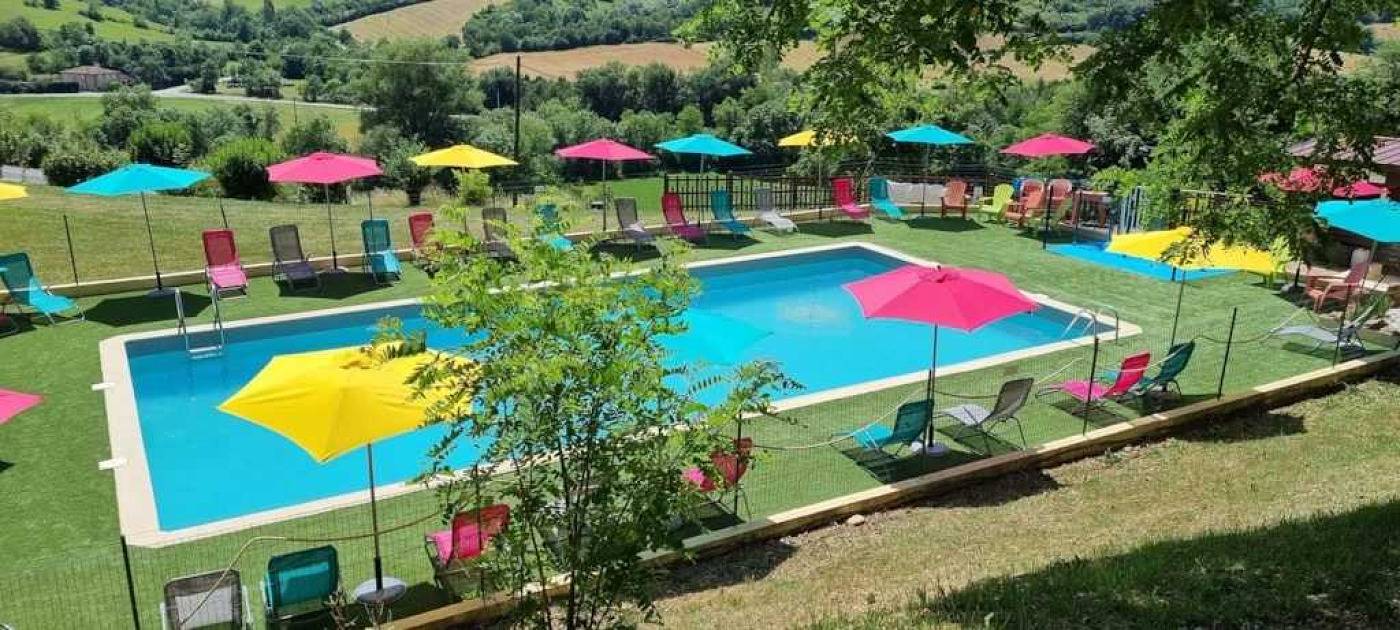 Camping 3 étoiles - Piscine  - ccbbedh in Durfort, Ariège