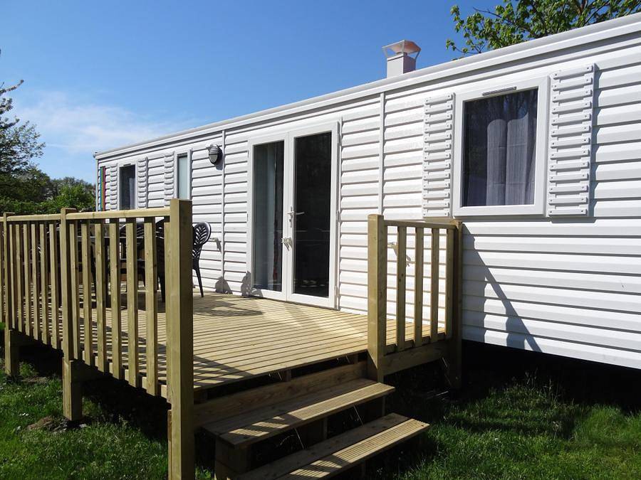 Camping le Rouge Gorge 10' Puy du Fou - Mobilheim 8 personen - Mobilhome 36m² (4 Schlafzimmer) Tribu 8 pers. in Saint-Laurent-sur-Sèvre, Loire-Tal