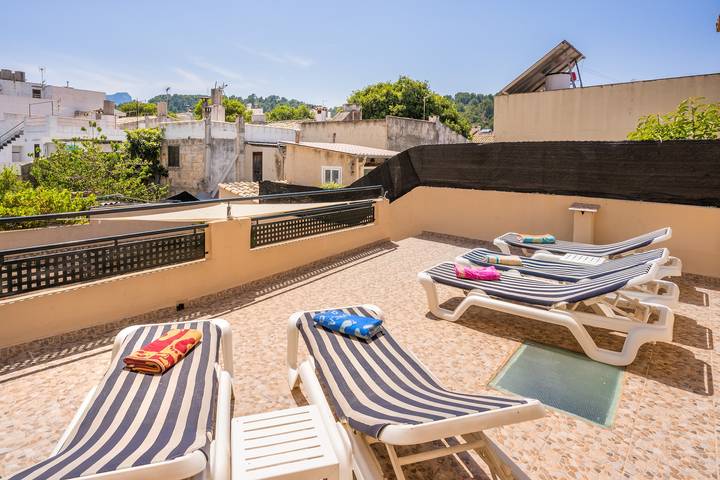 Casa de vacaciones Ca la Pradina en el centro con jardín, piscina, Wi-Fi y terraza in Pollensa Ciudad, Pollença