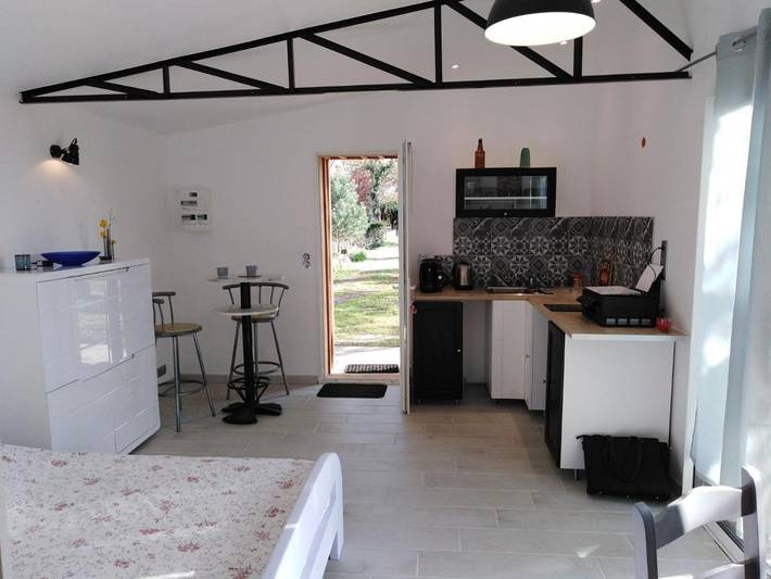 Chambre d’hôte pour 3 personnes, avec Terrasse ainsi que Jardin et Vue