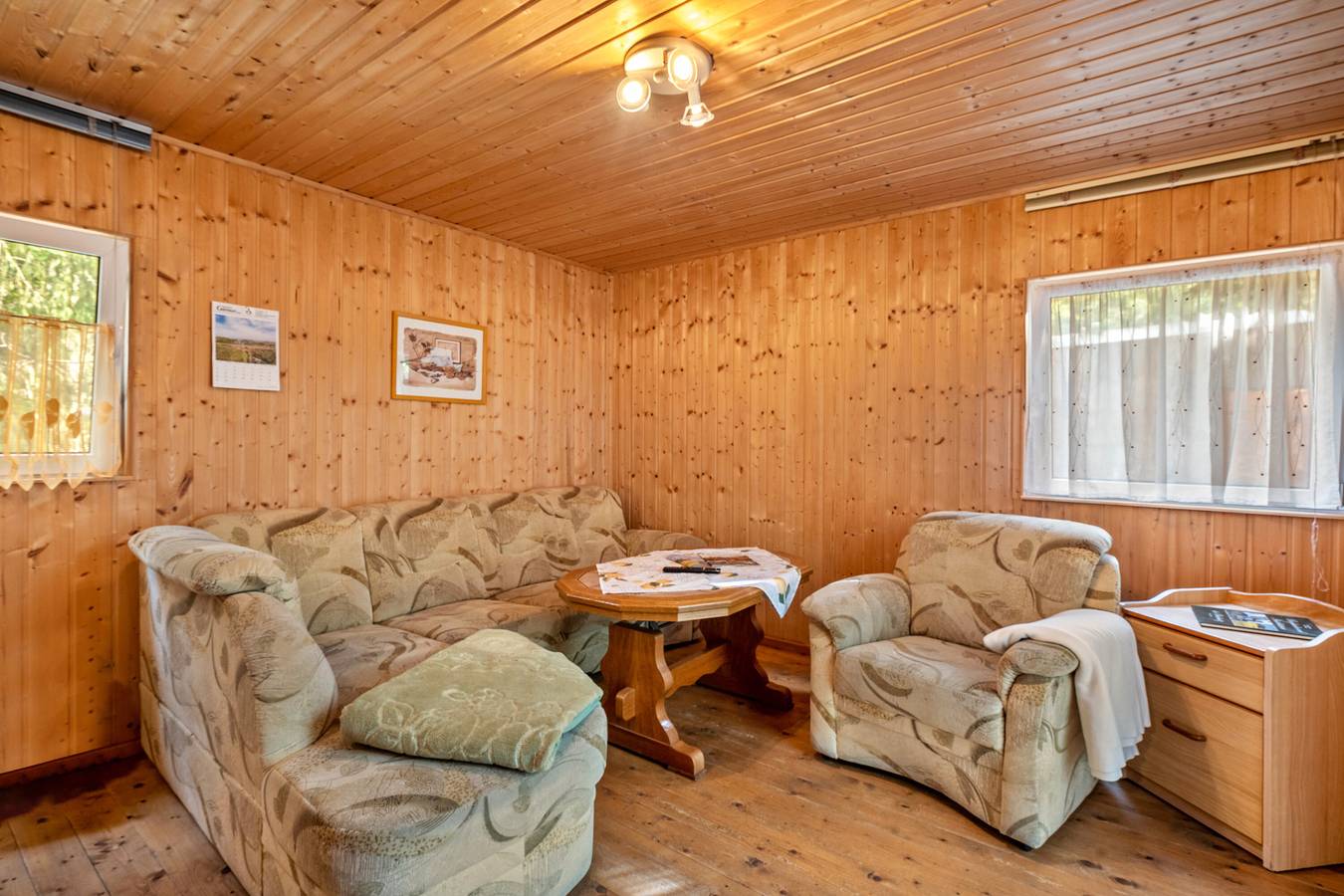 Bungalow '18 - Finnhütte' mit privater Terrasse und gemeinsamem Garten in Niesky, Oberlausitz-Niederschlesien