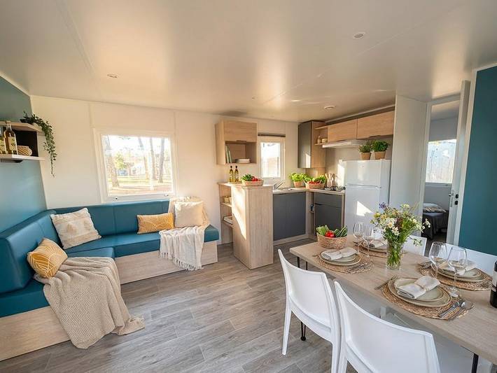 Camping les Rives du Lac Cantalès - Mobilheim 4 personen - Conforta (2 Zimmer ) in Saint-Gérons, Aurillac und Umgebung