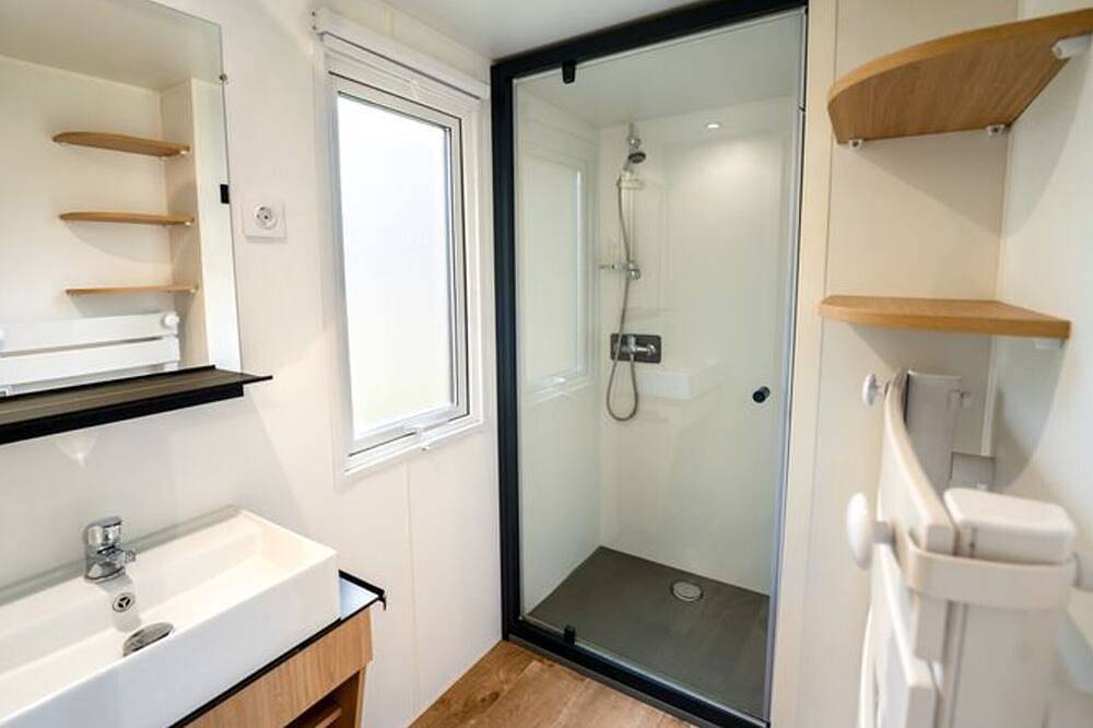 Mobil-home confortable 4 pers avec terrasse in Granges-Aumontzey, Parc naturel régional des Ballons des Vosges