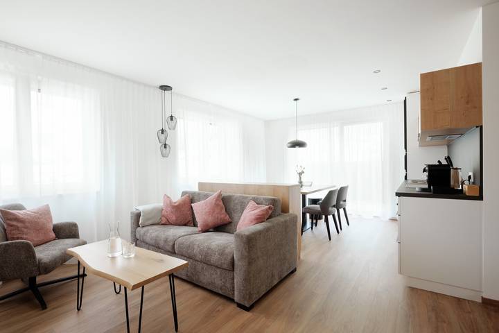 Ferienwohnung für 4 Personen, mit Balkon und Terrasse