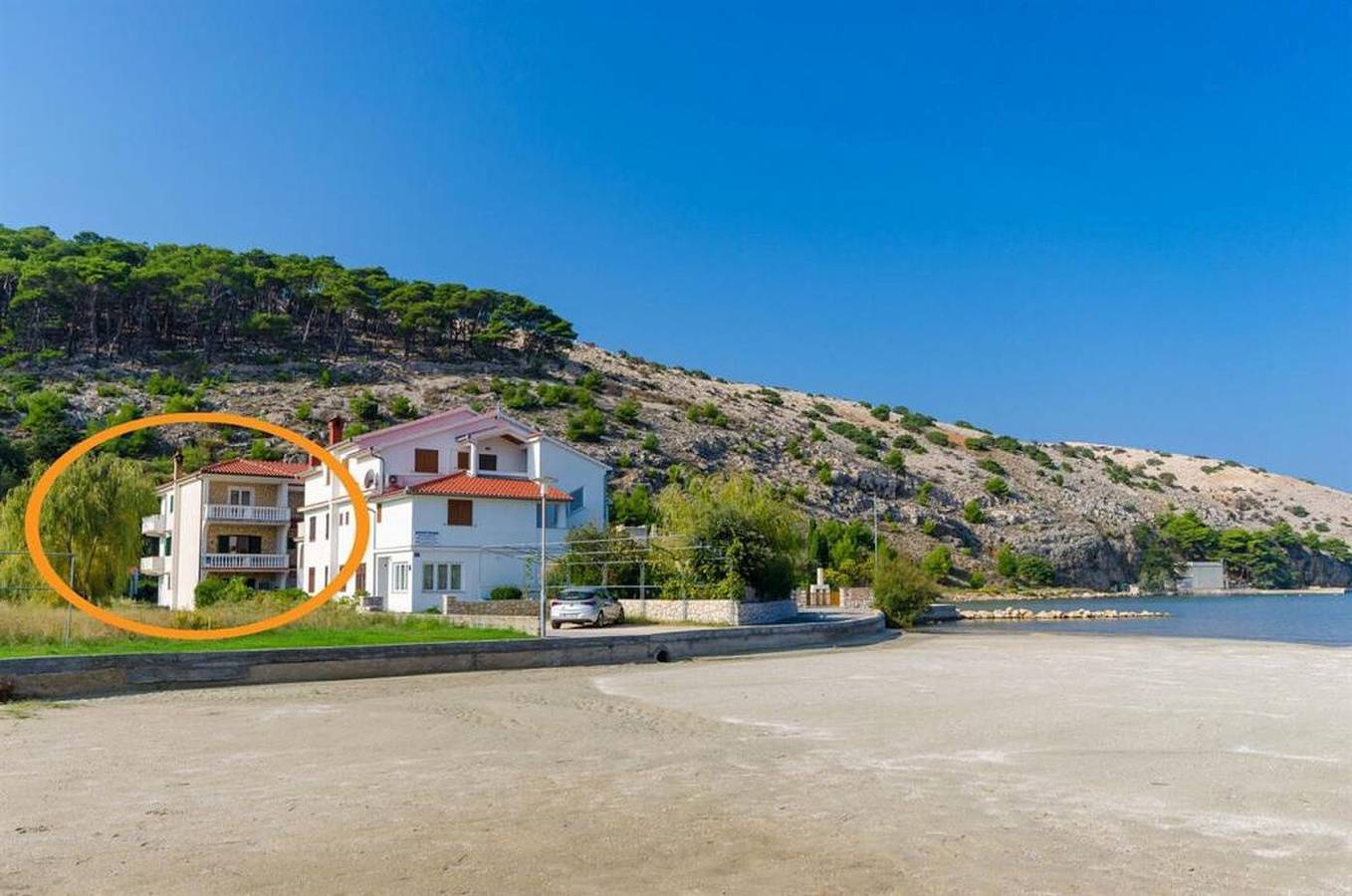 Ganze Wohnung, Ferienwohnung in Lopar mit Meerblick, Terrasse, Klimaanlage, W-Lan (4419-2) in Lopar, Rab
