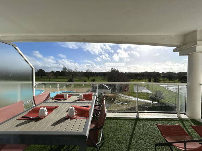 Gîte pour 4 personnes, avec Balcon et Piscine à L'Aiguillon-sur-Vie