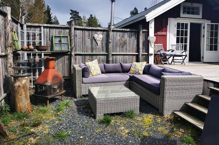 Ferienhaus für 6 Personen, mit Terrasse und Garten in Grimstad