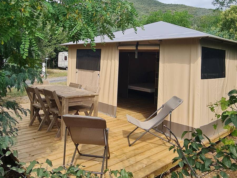 Camping du Riuferrer - Bungalow toilé 4 personnes - Marquise in Arles-sur-Tech, Région de Céret