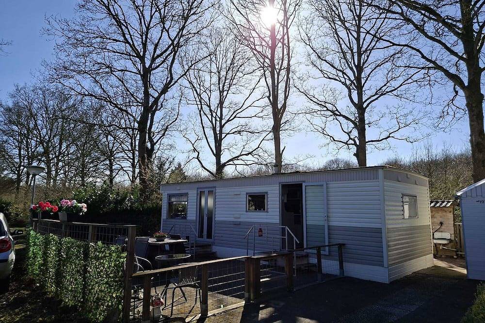 Cozy, mobile home Banjer at camping de Tien Heugten in Schoonloo in Drenthe