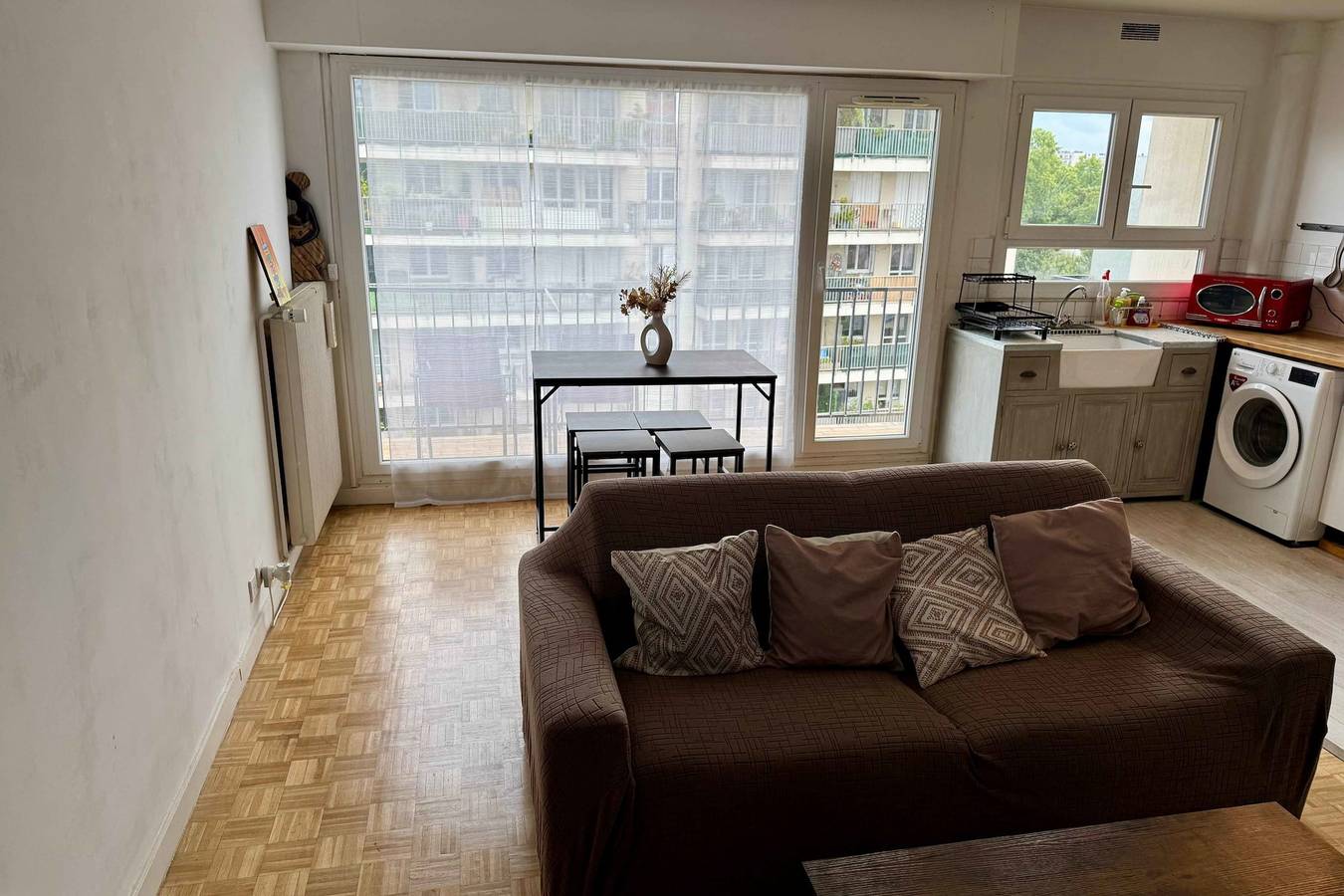 Apartamento entero, Pleasant 2P with balcony & Eiffel Tower view in Malakoff, Altos del Sena