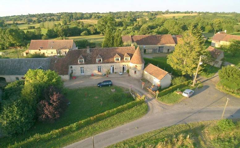 Cottage pour 4 personnes, avec vue ainsi que terrasse et jardin à Saint-Aubin-d'Appenai