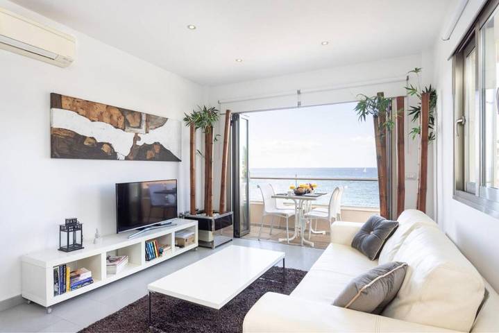 Vakantieappartement voor 4 personen, met tuin en uitzicht in La Caleta