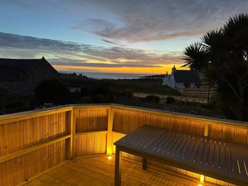 Gîte pour 10 personnes, avec vue et jardin dans Plage du Melon