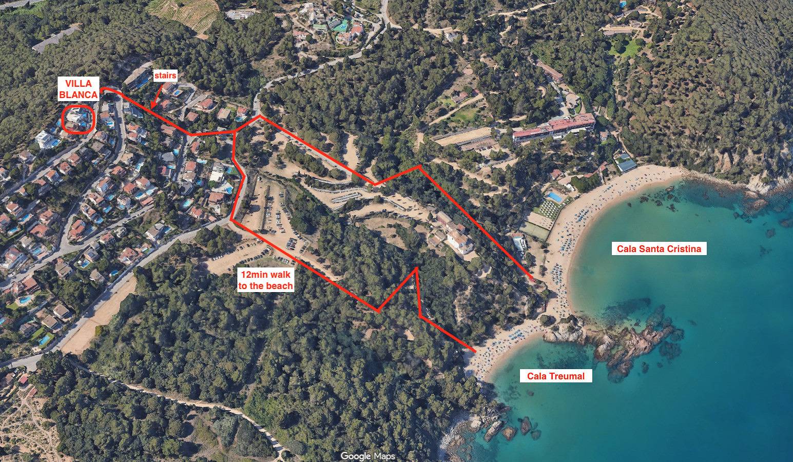 Villa Blanca in Blanes, Costa Brava