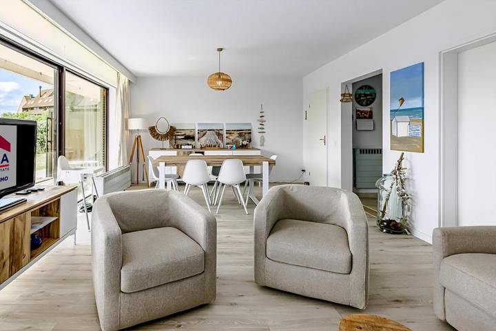 Vakantieappartement voor 6 personen, met tuin en terras, met huisdier in De Panne