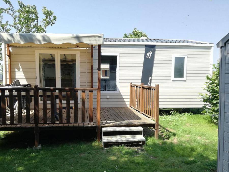 Camping et Parc Les Goelands - Mobilhome 6 personas - Parque N°7 - Terraza cubierta - 2 habitaciones in Arzal, Côte des Mégalithes
