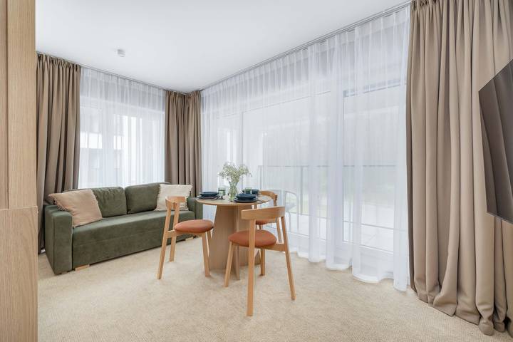 Apartament wakacyjny dla 4 osób, z Ogród i Basen w Łukęcin