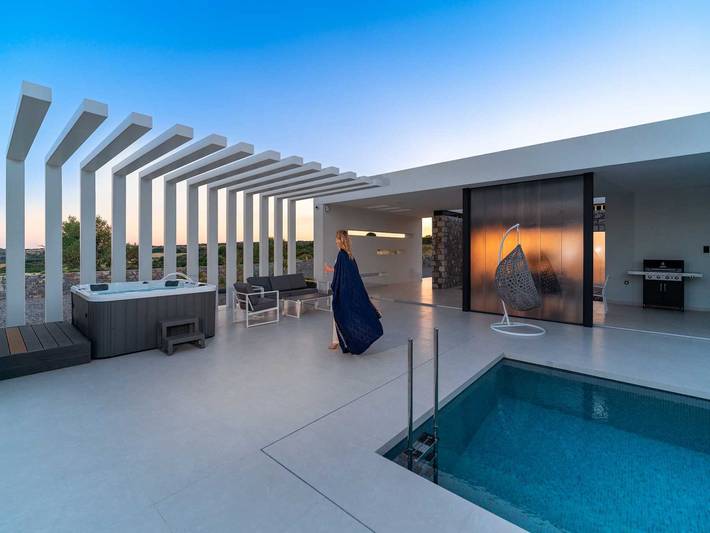 Ferienhaus für 2 Personen, mit Balkon und Meerblick in Lachania